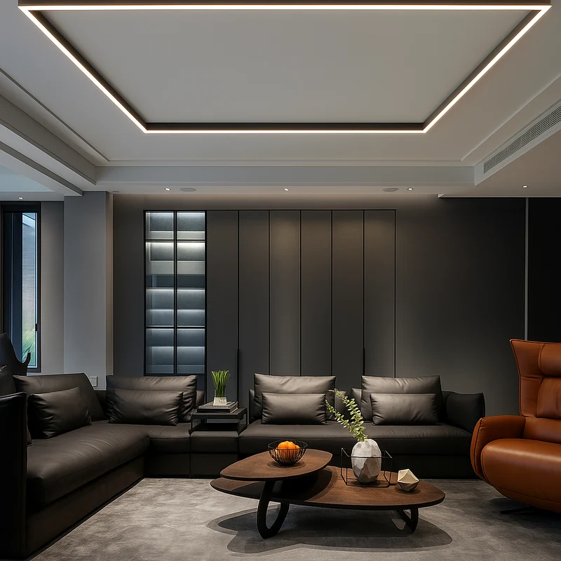 Lineaire LED Plafondlamp Aluminium 60-150cm Neutraal Wit Licht Strak Modern Design voor Keuken Kantoor Werkplek | Sansoti