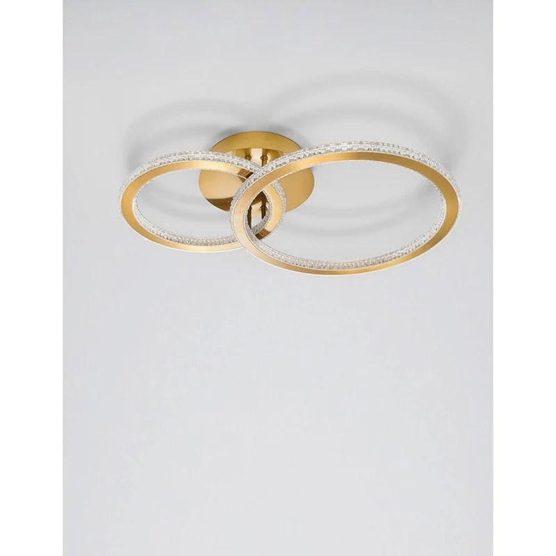 Cilion LED Deckenlampe Metall Gold