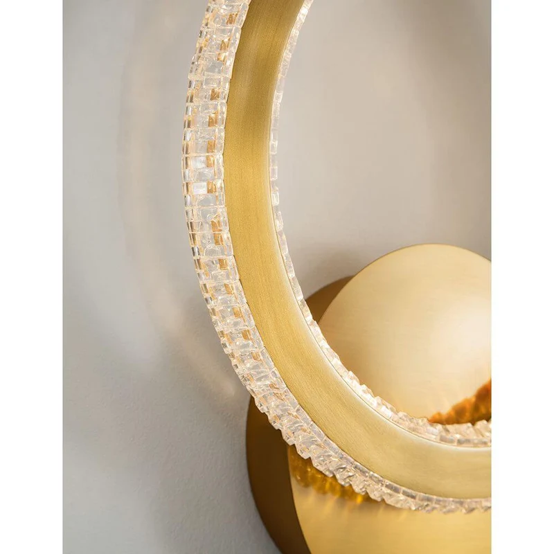 Cilion LED Wandlampe Messing, Gold