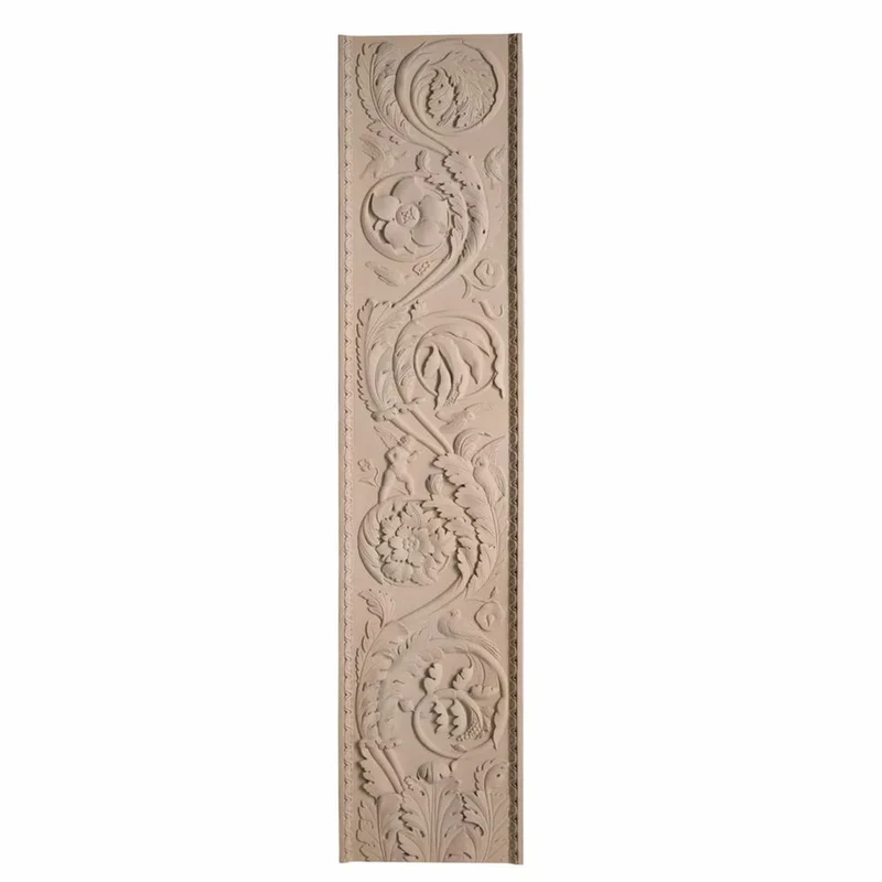 Casa Padrino Luxus Barock Wandrelief Sandfarben 179 cm - Barock Wanddeko