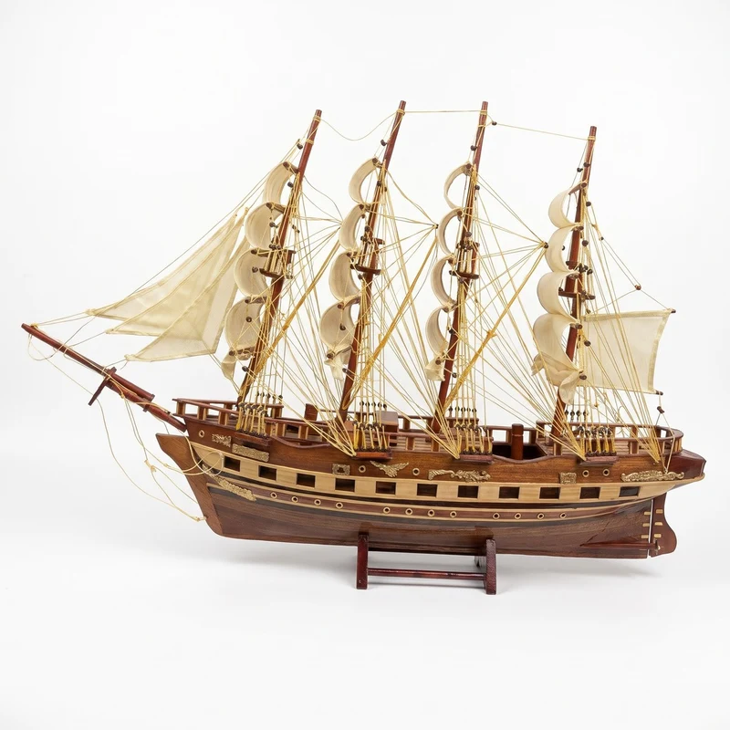 Casa Padrino Deko Segelschiff France II 74 cm - Handgefertigtes Modellschiff
