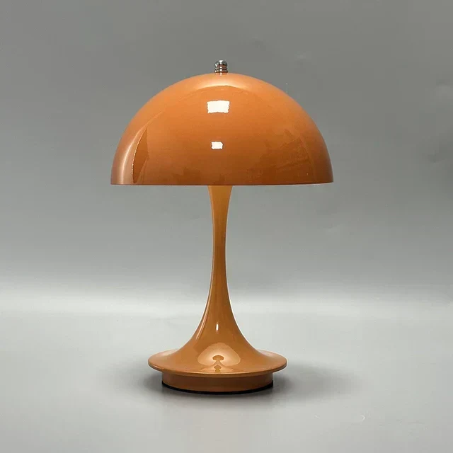 Draadloze Oplaadbare LED Tafellamp Dimbaar 1800mAh Accu 10 Uur Looptijd Metalen Kap Sfeerlicht Woonkamer | Sansoti