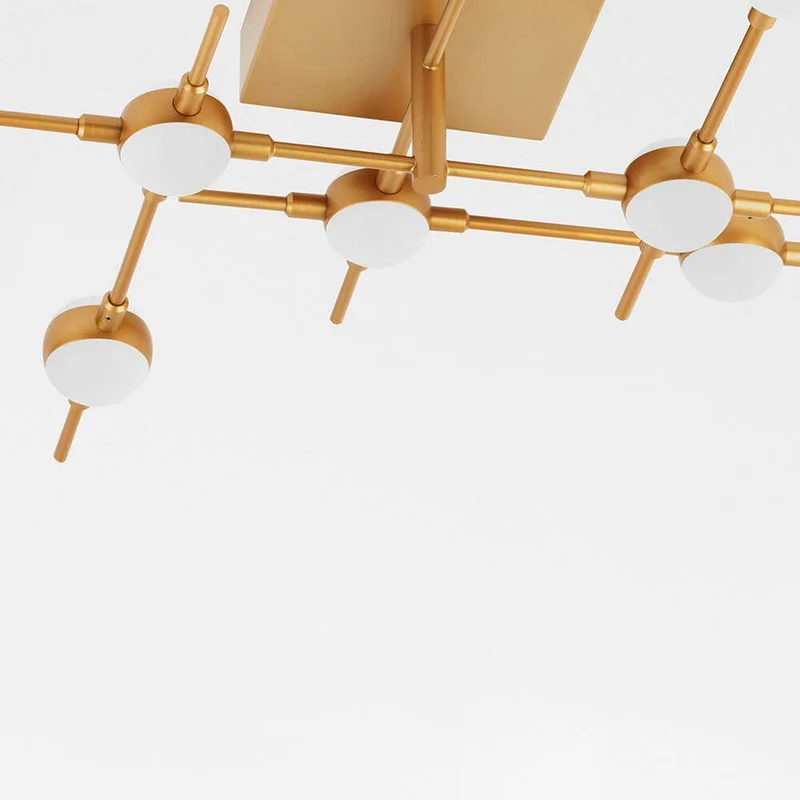 Atomo LED Deckenleuchte Goldfarben