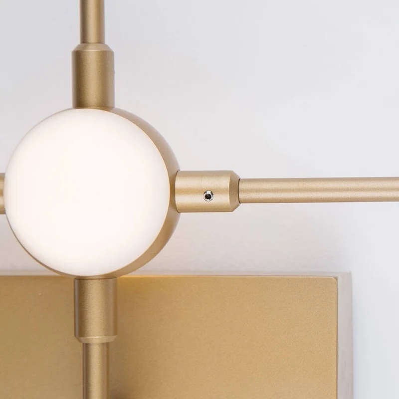 Atomo LED Wandleuchte Gold Acryl