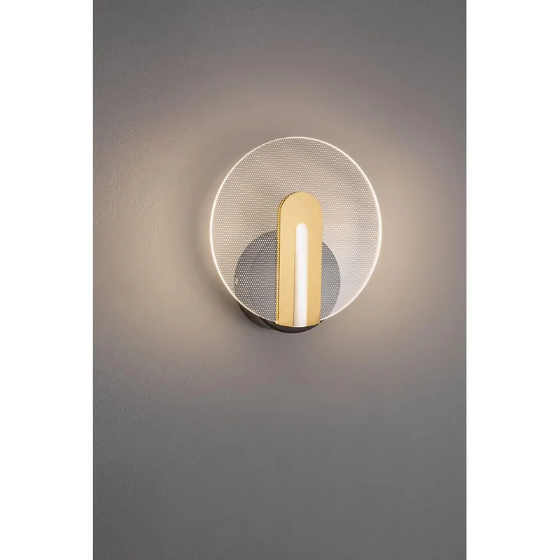 Genti LED Acryl-Wandleuchte Ø 20cm Klar