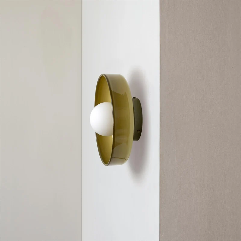 Ronde Plafondlamp Glas & Metaal G9 Fitting Drie Kleurtemperaturen 25cm 35cm Slaapkamer Woonkamer LED Plafondverlichting | Sansoti