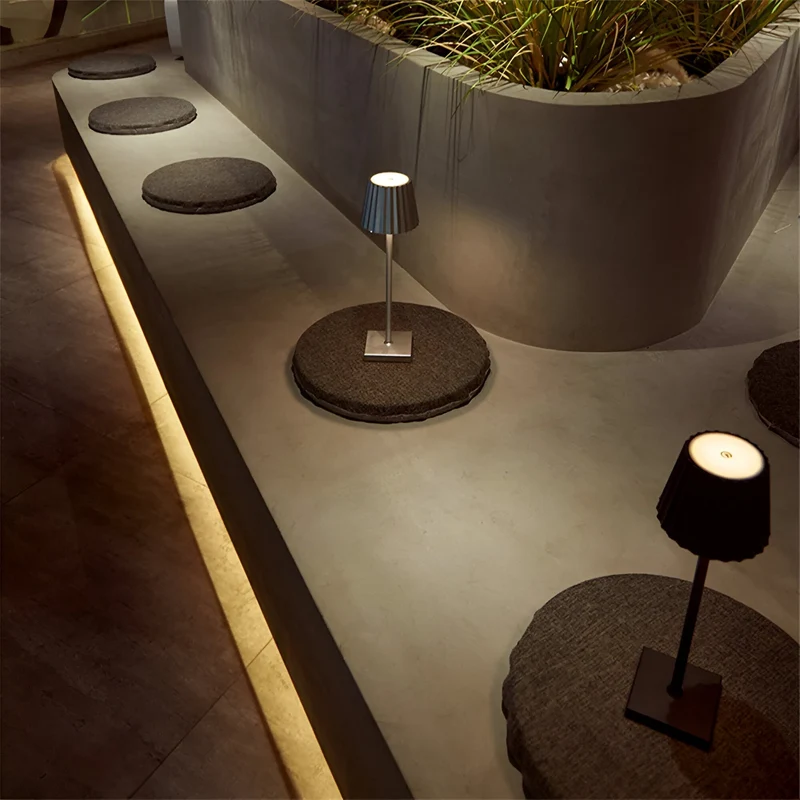 Oplaadbare Tafellamp Draadloos Dimbaar Touch 3000K Warm Licht Binnen Buiten Terras Slaapkamer Restaurant 38cm | Sansoti
