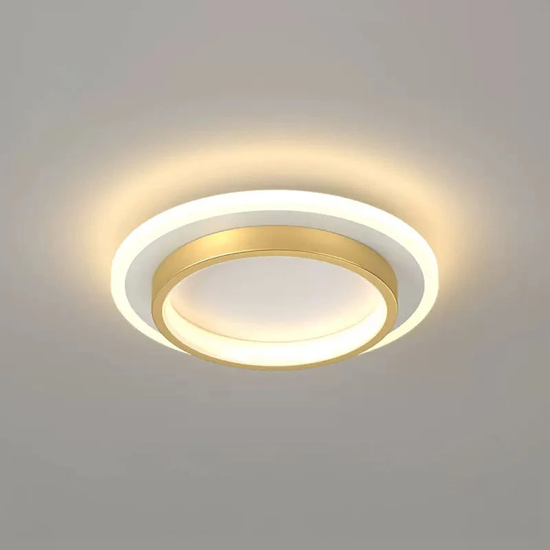 Ronde Plafondlamp LED Inbouw 21cm 24cm IJzer Aluminium Acryl voor Gang Slaapkamer Keuken Studeerkamer | Sansoti