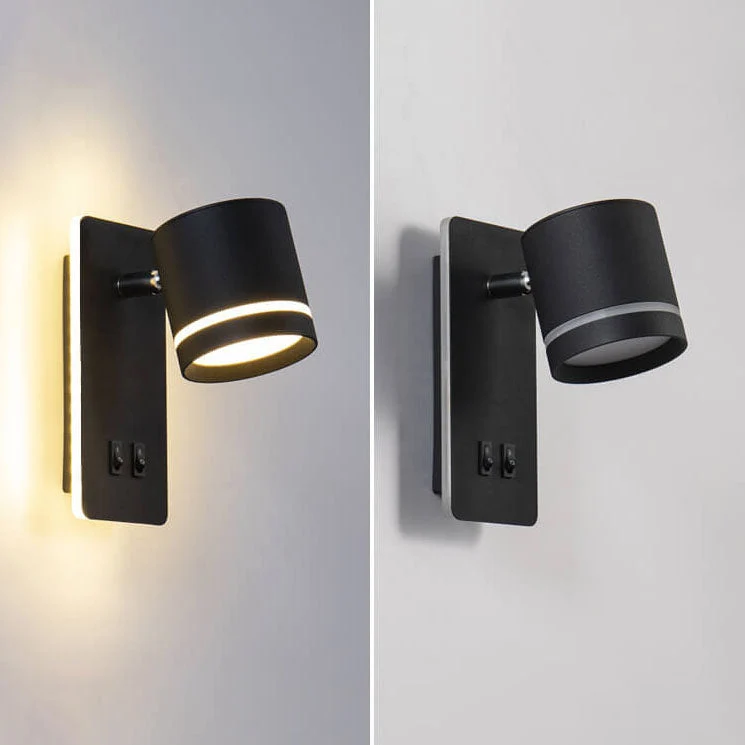 Verstelbare LED Wandlamp met Leeslicht en Sfeervolle Achtergloed voor Slaapkamer Woonkamer en Gangverlichting | Sansoti