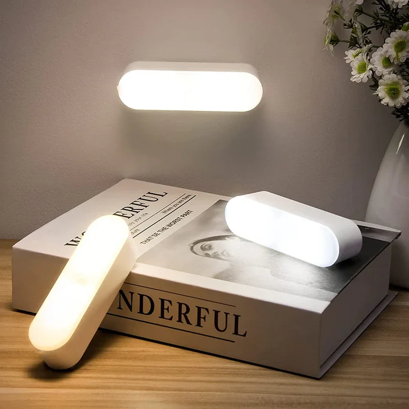 Oplaadbare LED Wandlamp met Bewegingssensor Draadloos voor Kast Trap Gang Nachtverlichting Sfeerlicht | Sansoti