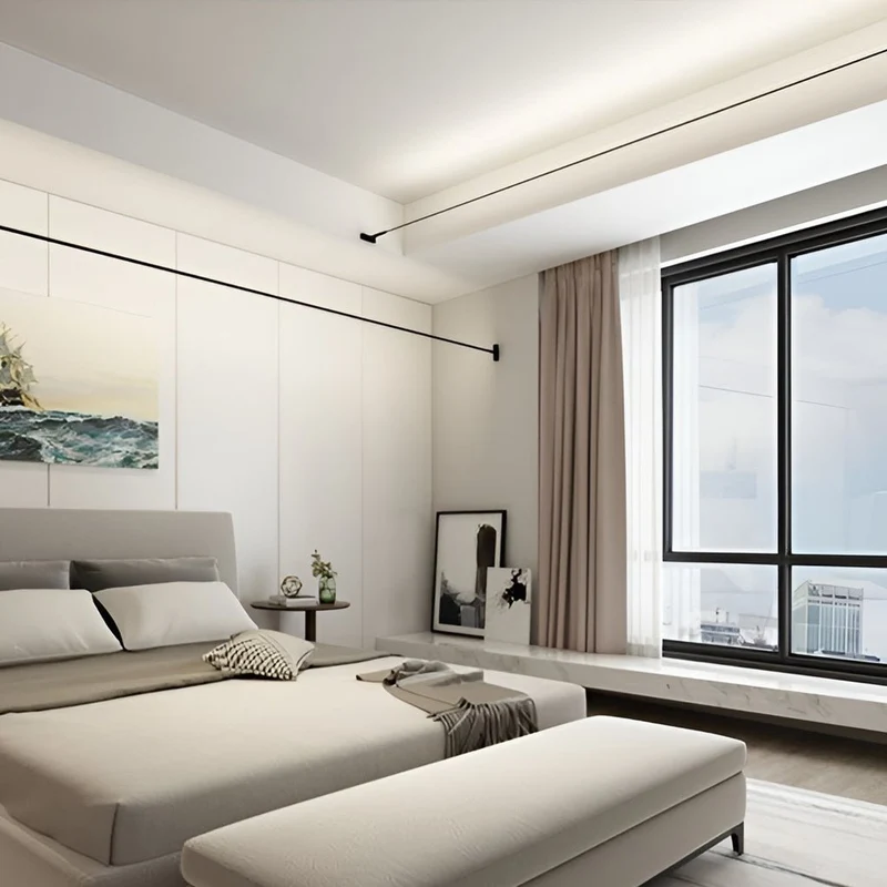 Draaibare LED Plafondlamp Rail 360° Verstelbaar Dimbaar Modern Aluminium Spotjes Woonkamer Keuken Kantoor | Sansoti