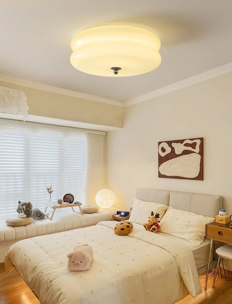 Plafondlamp Art Deco Stijl IJzer Glas Ingebouwde LED Woonkamer Slaapkamer Eetkamer Hal Retro Vintage | Sansoti