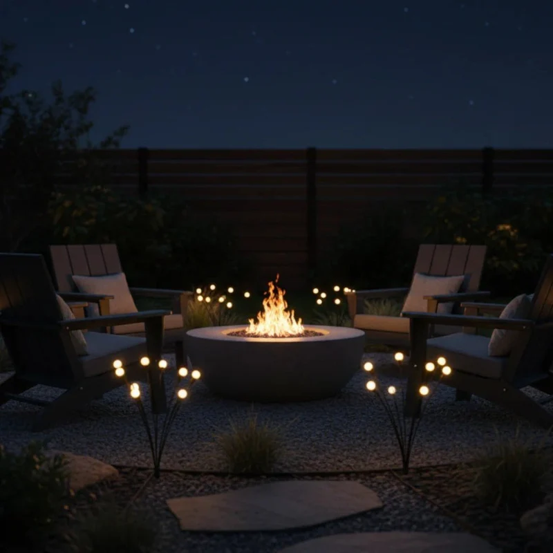 Zonne-energie Tuinverlichting met Bewegende LED-Takken IP65 Waterdicht 6-10 LED Vuurvliegjes Effect Outdoor | Sansoti