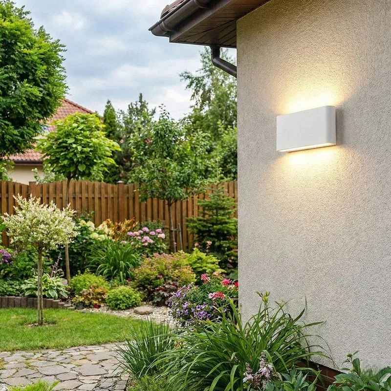 Buitenwandlamp LED IP65 Waterdicht Aluminium Zwart Wit Grijs voor Tuin Terras Veranda Modern Design 6W 12W | Sansoti