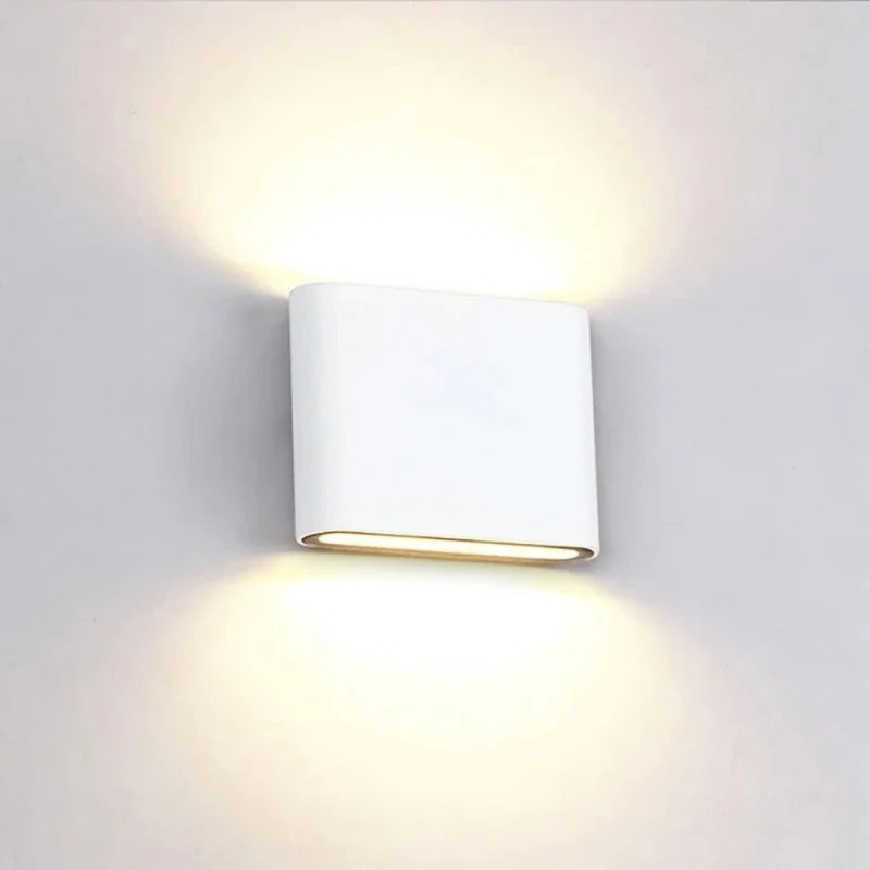 Buitenwandlamp LED IP65 Waterdicht Aluminium Zwart Wit Grijs voor Tuin Terras Veranda Modern Design 6W 12W | Sansoti