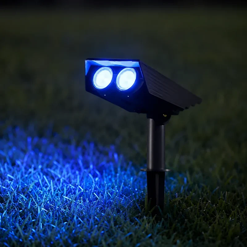 Zonne-energie Tuinspot LED Set met Verstelbare Lens IP65 Waterdicht Buitenverlichting voor Tuin Gazon Terras | Sansoti