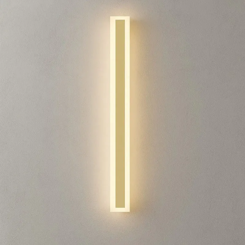 Buitenwandlamp LED Goud IP65 Waterdicht Dimbaar 30-120cm Lineair Design Modern Gevellicht Tuinverlichting Terras | Sansoti
