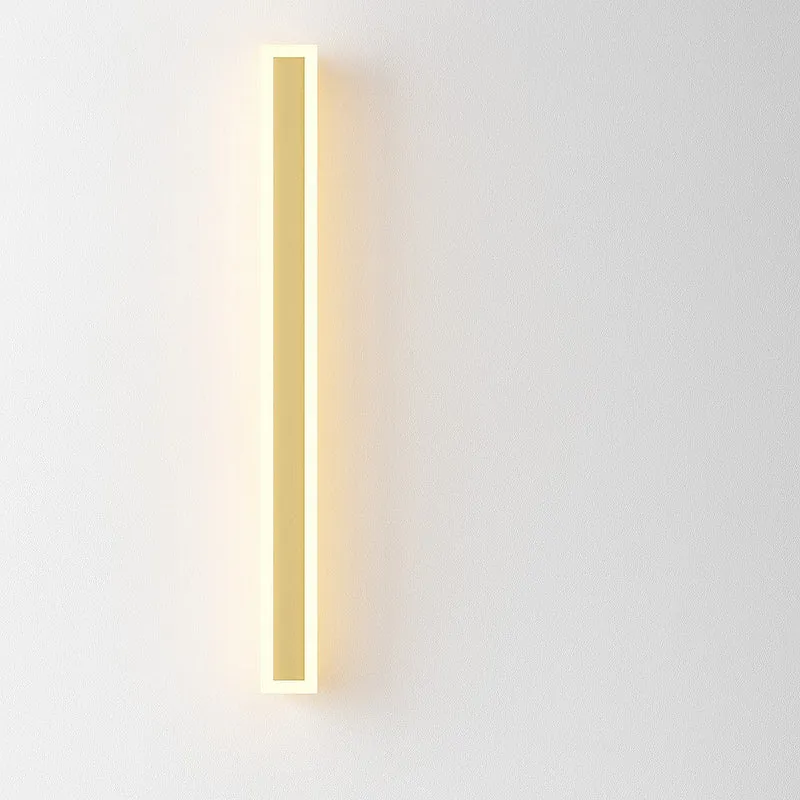 Buitenwandlamp LED Goud IP65 Waterdicht Dimbaar 30-120cm Lineair Design Modern Gevellicht Tuinverlichting Terras | Sansoti