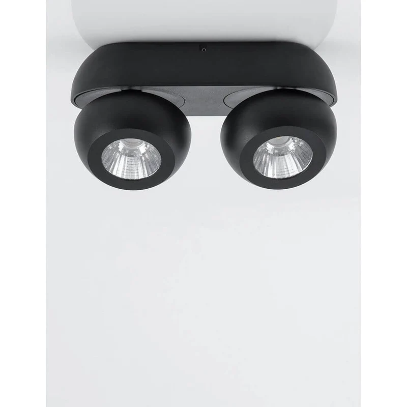 Gon LED Deckenspot 2-flammig Metall