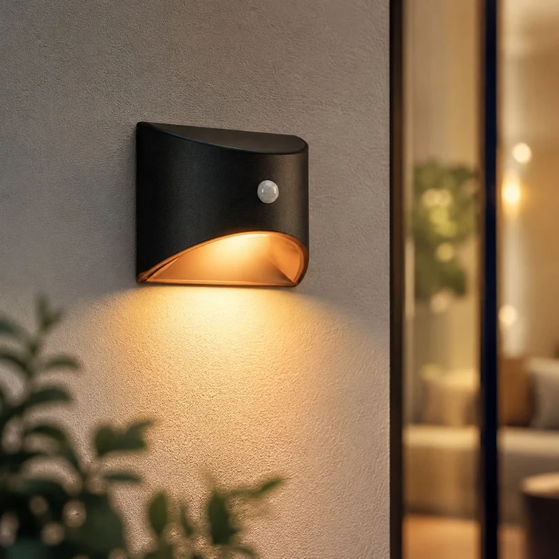 Zonne-energie Buitenlamp met Bewegingssensor IP65 Waterdicht LED Verlichting voor Tuin Muur Pad Oprit | Sansoti
