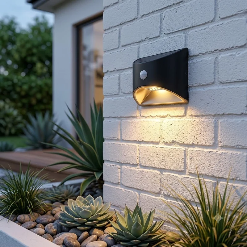 Zonne-energie Buitenlamp met Bewegingssensor IP65 Waterdicht LED Verlichting voor Tuin Muur Pad Oprit | Sansoti