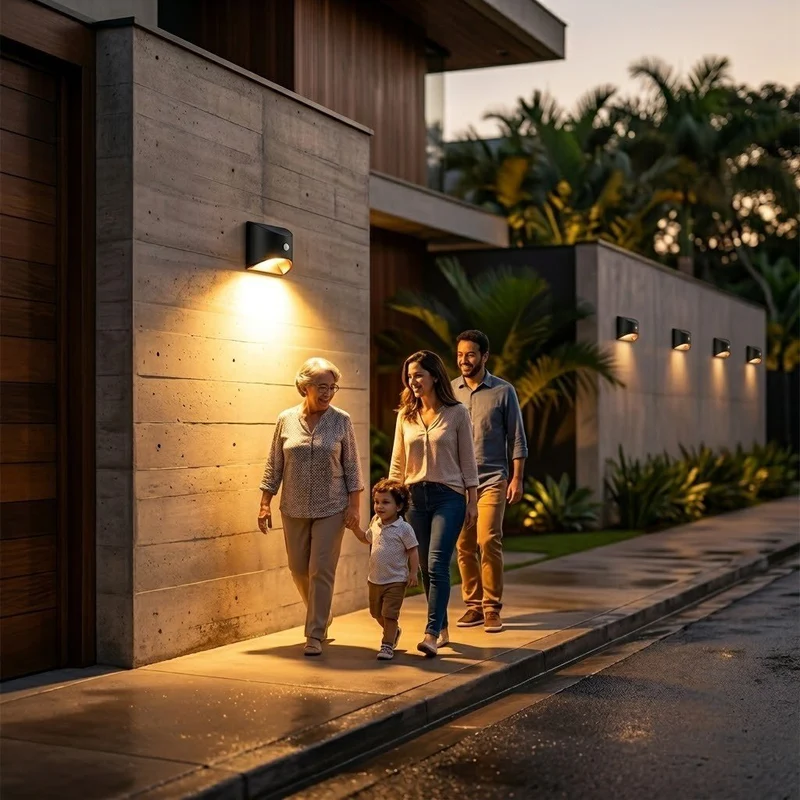 Zonne-energie Buitenlamp met Bewegingssensor IP65 Waterdicht LED Verlichting voor Tuin Muur Pad Oprit | Sansoti