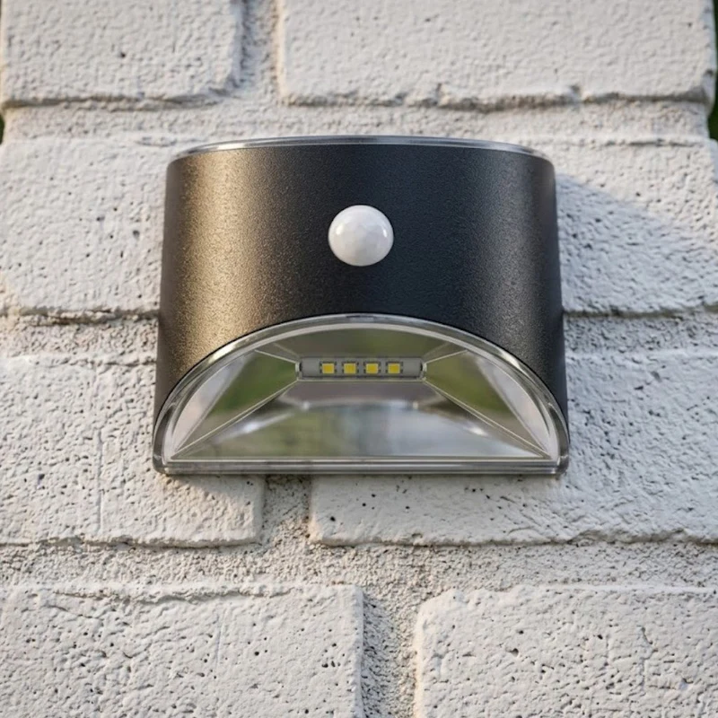 Zonne-energie Buitenlamp met Bewegingssensor IP65 Waterdicht LED Verlichting voor Tuin Muur Pad Oprit | Sansoti