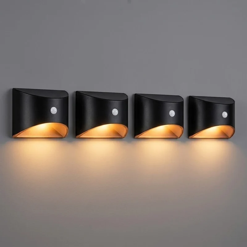 Zonne-energie Buitenlamp met Bewegingssensor IP65 Waterdicht LED Verlichting voor Tuin Muur Pad Oprit | Sansoti