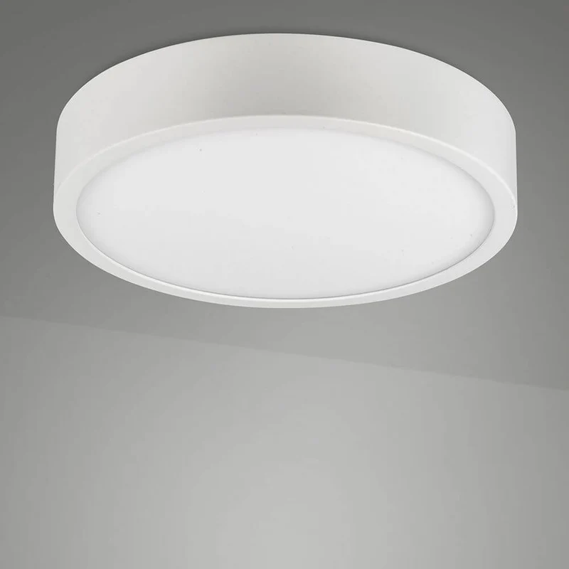 Saona Superficie runde LED-Deckenlampe Weiß-Matt