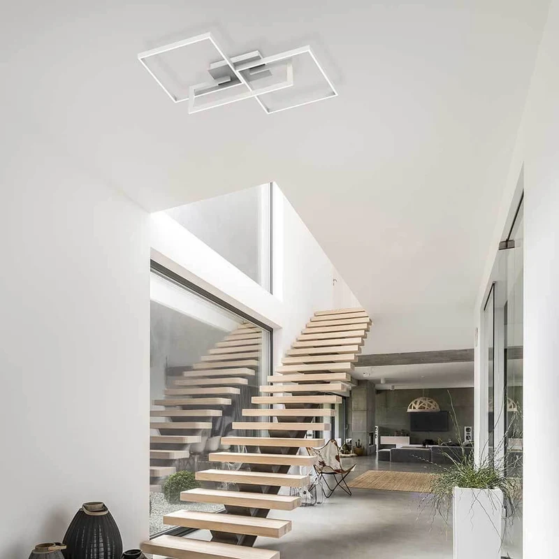 Mural LED-Deckenlampe Weiß-Matt