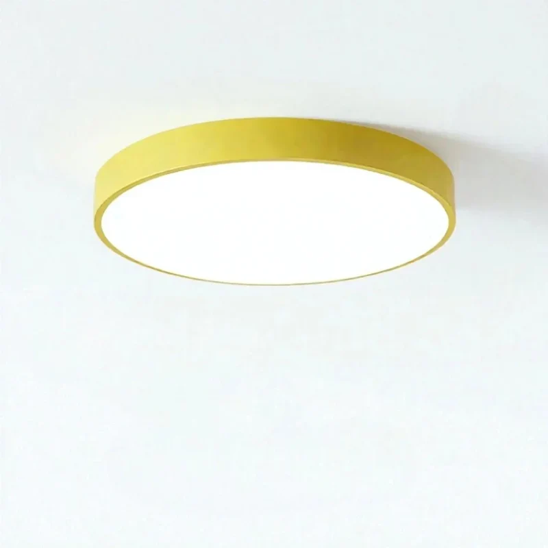 Plafondlamp Rond Ultra-Slim 5cm LED Kleurrijk Modern Plafondverlichting Woonkamer Slaapkamer Kinderkamer | Sansoti