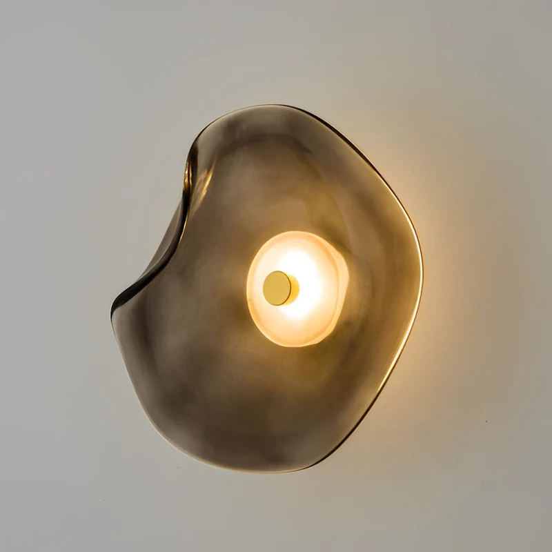 Sculpturale Wandlamp met Geïntegreerde LED Glazen Bol Warm Wit Licht voor Woonkamer Slaapkamer Gang Hal | Sansoti