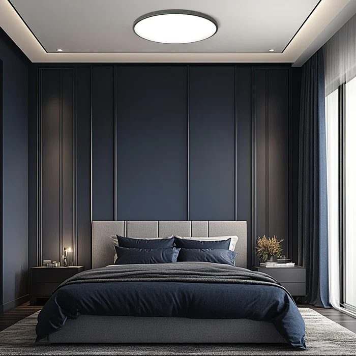 Ultradunne ronde plafondlamp LED dimbaar ⌀30/37/45cm zwart wit zilver goud modern strak design woonkamer | Sansoti