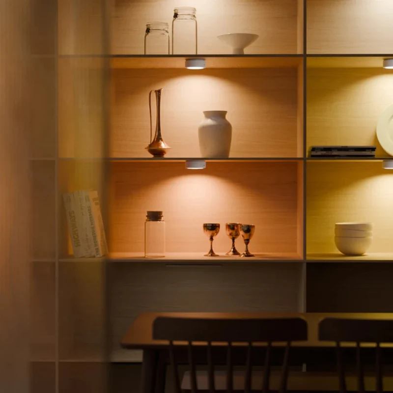 Draadloze LED Nachtlamp met Bewegingssensor Dimbaar USB Oplaadbaar voor Kast Trap Woonkamer Slaapkamer | Sansoti