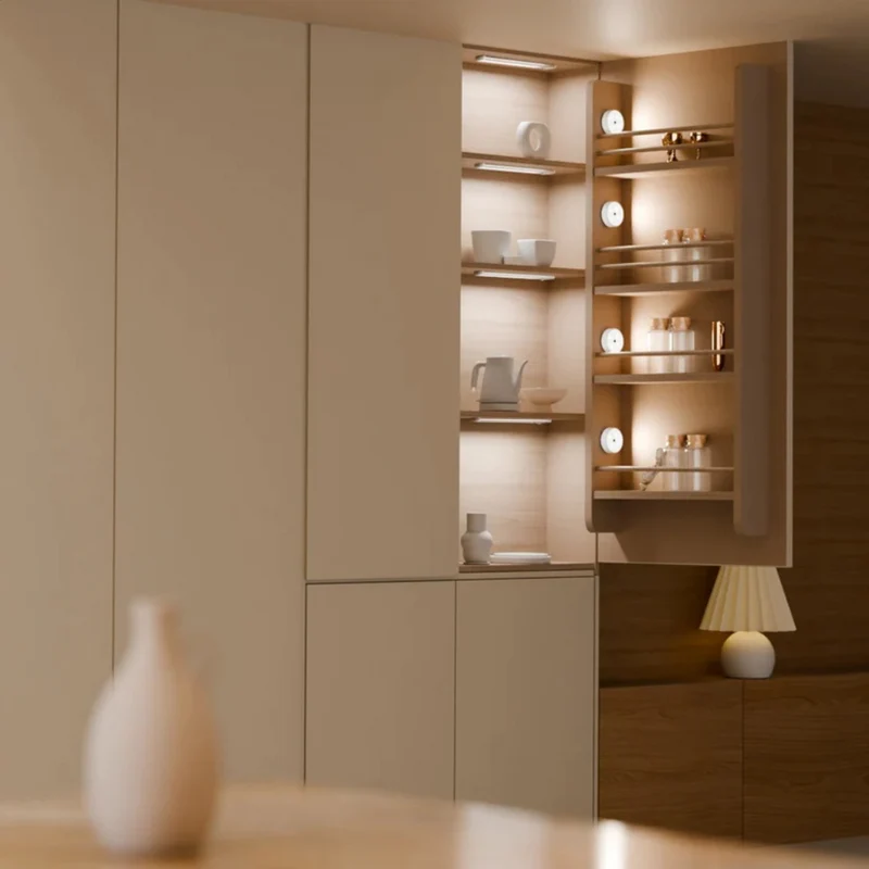 Draadloze LED Nachtlamp met Bewegingssensor Dimbaar USB Oplaadbaar voor Kast Trap Woonkamer Slaapkamer | Sansoti
