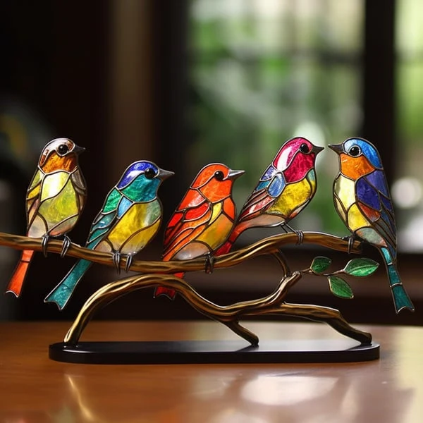 Metalen Vogelsculptuur Decoratief Ornament voor Woonkamer Interieur Wandplank Siertafel met Elegant Design | Sansoti