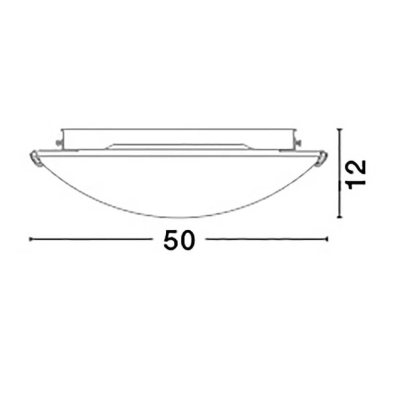 Era Glas-Deckenlampe Kristall Weiß