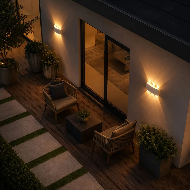 Waterdichte LED Wandlamp Aluminium Binnen Buiten Moderne Verlichting IP65 Sfeerlicht Tuin Terras Gevel | Sansoti