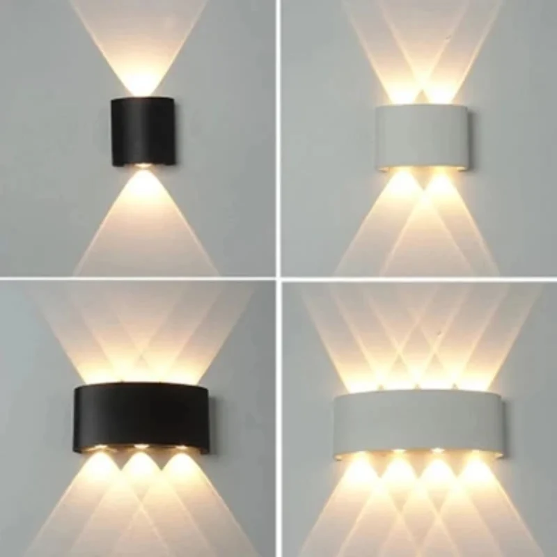 Waterdichte LED Wandlamp Aluminium Binnen Buiten Moderne Verlichting IP65 Sfeerlicht Tuin Terras Gevel | Sansoti