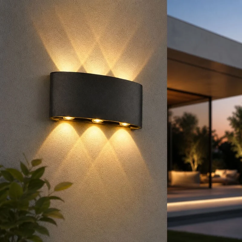 Waterdichte LED Wandlamp Aluminium Binnen Buiten Moderne Verlichting IP65 Sfeerlicht Tuin Terras Gevel | Sansoti