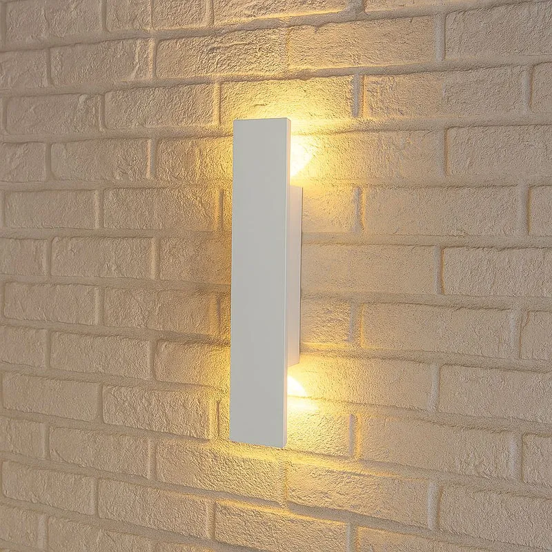 Weerbestendige Aluminium Wandlamp LED voor Buiten Wit 20.5-61cm IP65 Waterdicht Tuinverlichting Buitenlamp | Sansoti