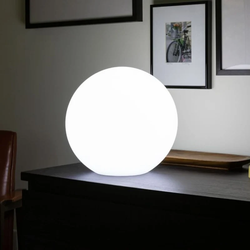Draadloze LED Maanlamp Tafellamp 16 Kleuren Afstandsbediening IP65 Waterbestendig Sfeerverlichting Binnen Buiten | Sansoti