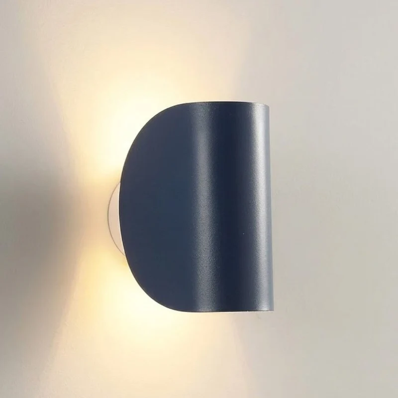 Aluminium Wandlamp Draaibaar Boven Beneden LED G4 Fitting Zwart Wit Rood Navy Moderne Wandverlichting | Sansoti