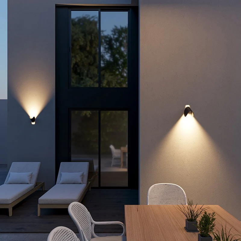 Aluminium Wandlamp Draaibaar Boven Beneden LED G4 Fitting Zwart Wit Rood Navy Moderne Wandverlichting | Sansoti