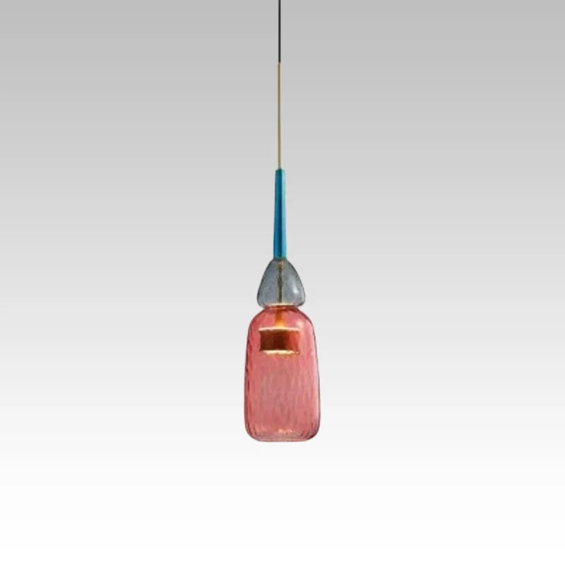 Glazen Hanglamp Gekleurd Glas Verstelbaar 160mm Moderne Verlichting Eetkamer Woonkamer Slaapkamer Design | Sansoti