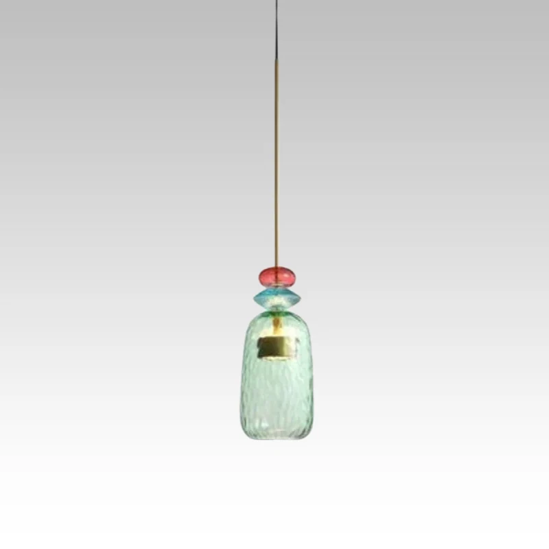 Glazen Hanglamp Gekleurd Glas Verstelbaar 160mm Moderne Verlichting Eetkamer Woonkamer Slaapkamer Design | Sansoti