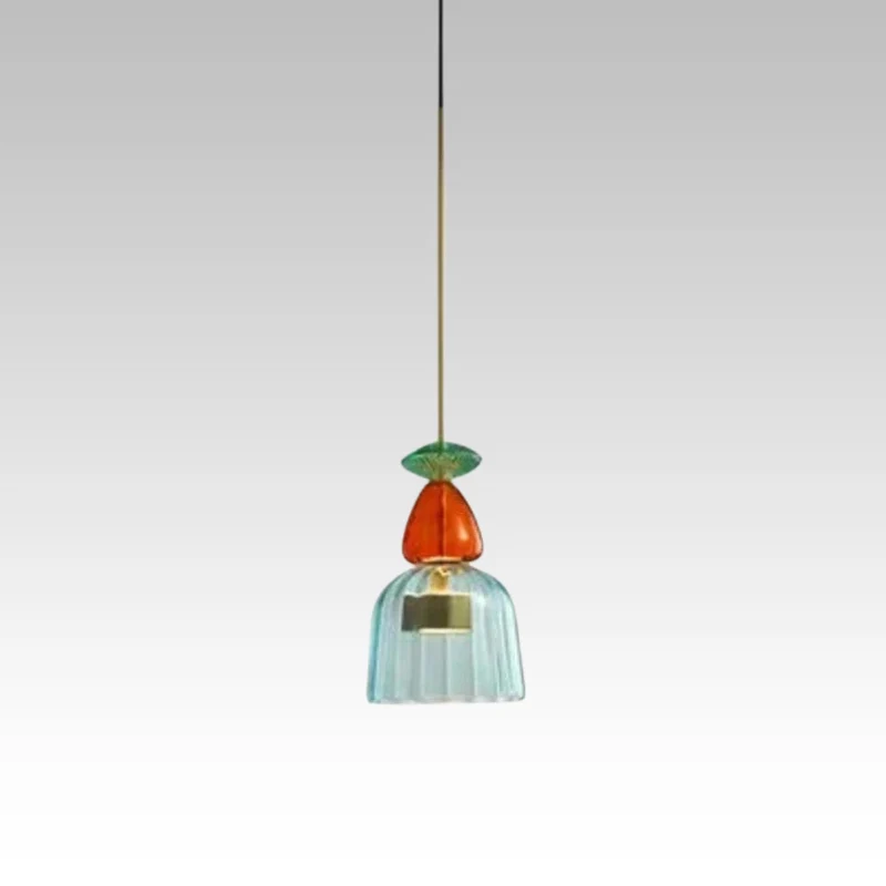 Glazen Hanglamp Gekleurd Glas Verstelbaar 160mm Moderne Verlichting Eetkamer Woonkamer Slaapkamer Design | Sansoti