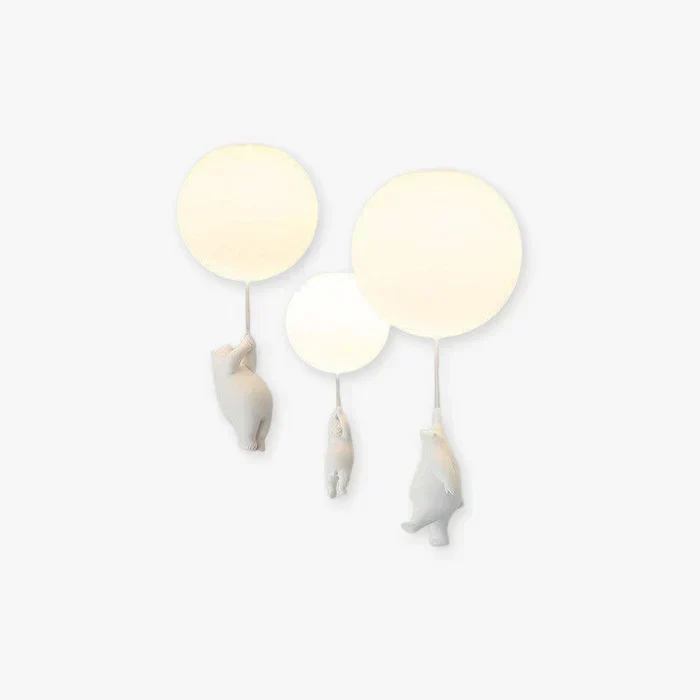 Plafondlamp Kinderkamer Beer Ballon Warm Wit LED Speels Design 15-25cm Decoratief Sfeerverlichting Babykamer | Sansoti