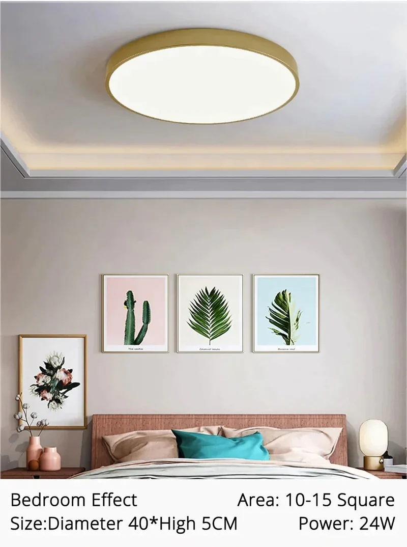 Geometrische Plafondlamp Goud met Dimfunctie Afstandsbediening LED Modern Design Woonkamer Slaapkamer | Sansoti