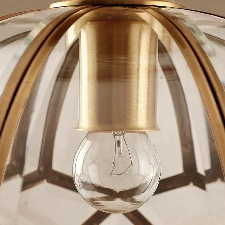 Koperen Plafondlamp Minimalistisch Design Hal Slaapkamer Woonkamer LED Verlichting Opbouwmontage E27 | Sansoti